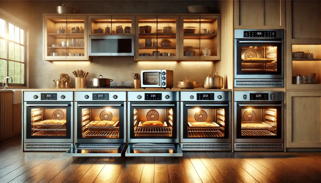 A kitchen featuring multiple ovens and a stove, ideal for exploring the 10 best convection oven options.